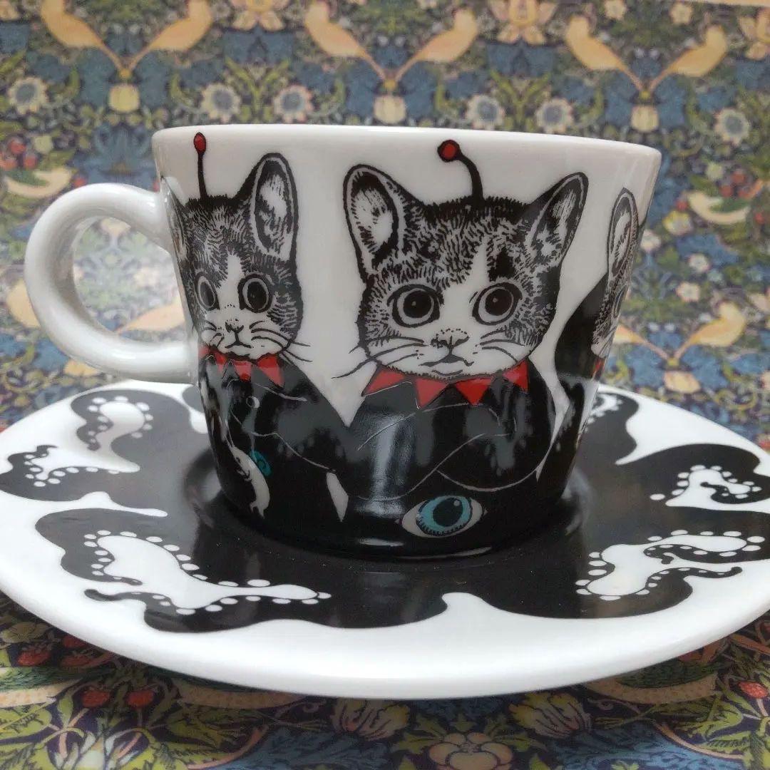ヒグチユウコ　九谷焼　カップ＆ソーサー　ギュスターヴくん　ボリス雑貨店