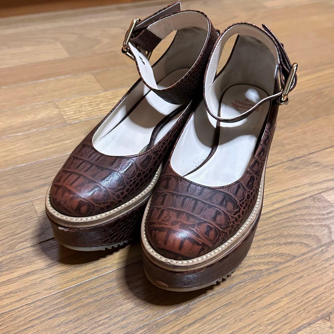 vivienne westwoodアンクルストラップ　ブラウン