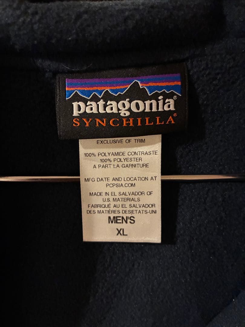 M*u様 パタゴニア　スナップt シェルドシンチラ　フーディー　2014年製　黒
