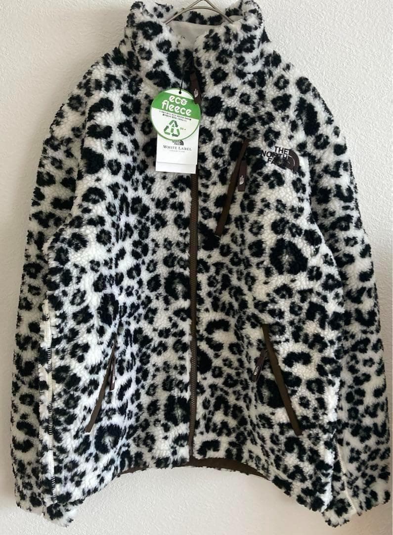 新品⭐️ノースフェイス　リモフリースジャケットレオパードクリームM韓国限定