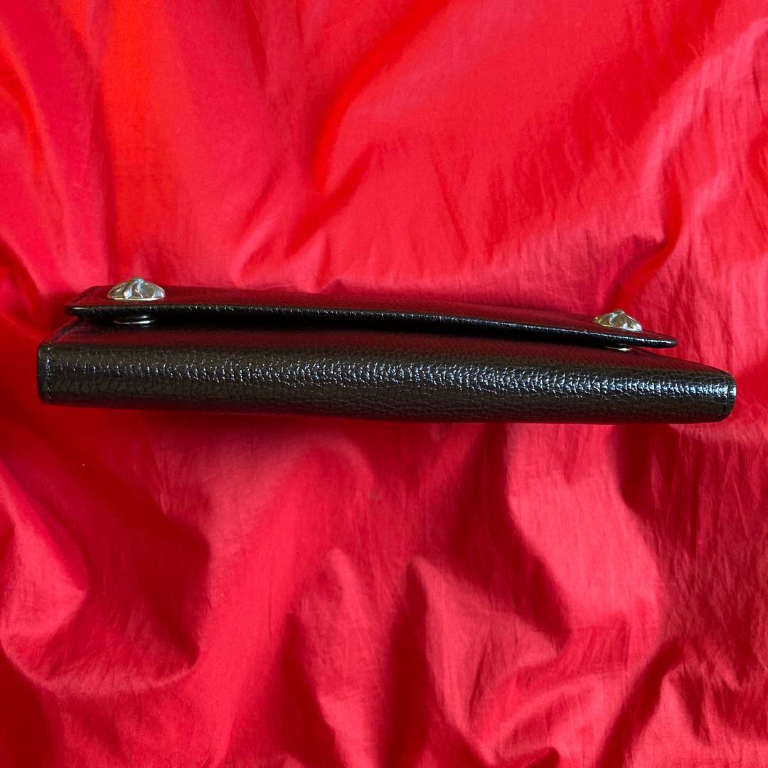 DEEP ZONE 長財布 レザー ブラック ロングウォレット レザーウォレット