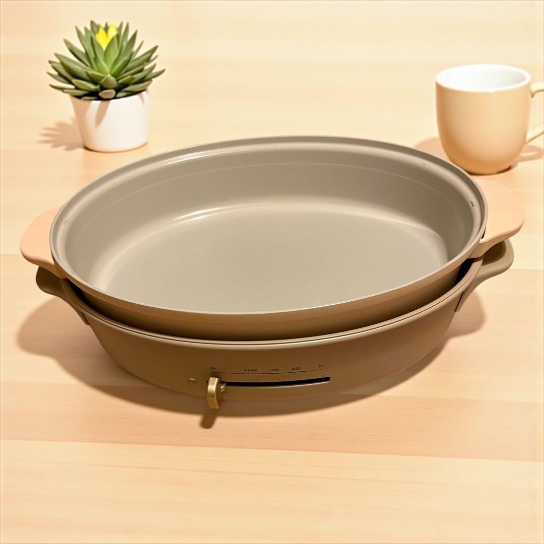 R*様 BRUNO オーバルホットプレート　グレージュ　底値です！