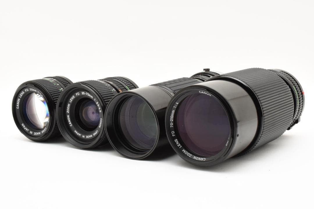 【豪華セット・動作良好】Canon A-1+FDレンズ/フード/ケース付1082