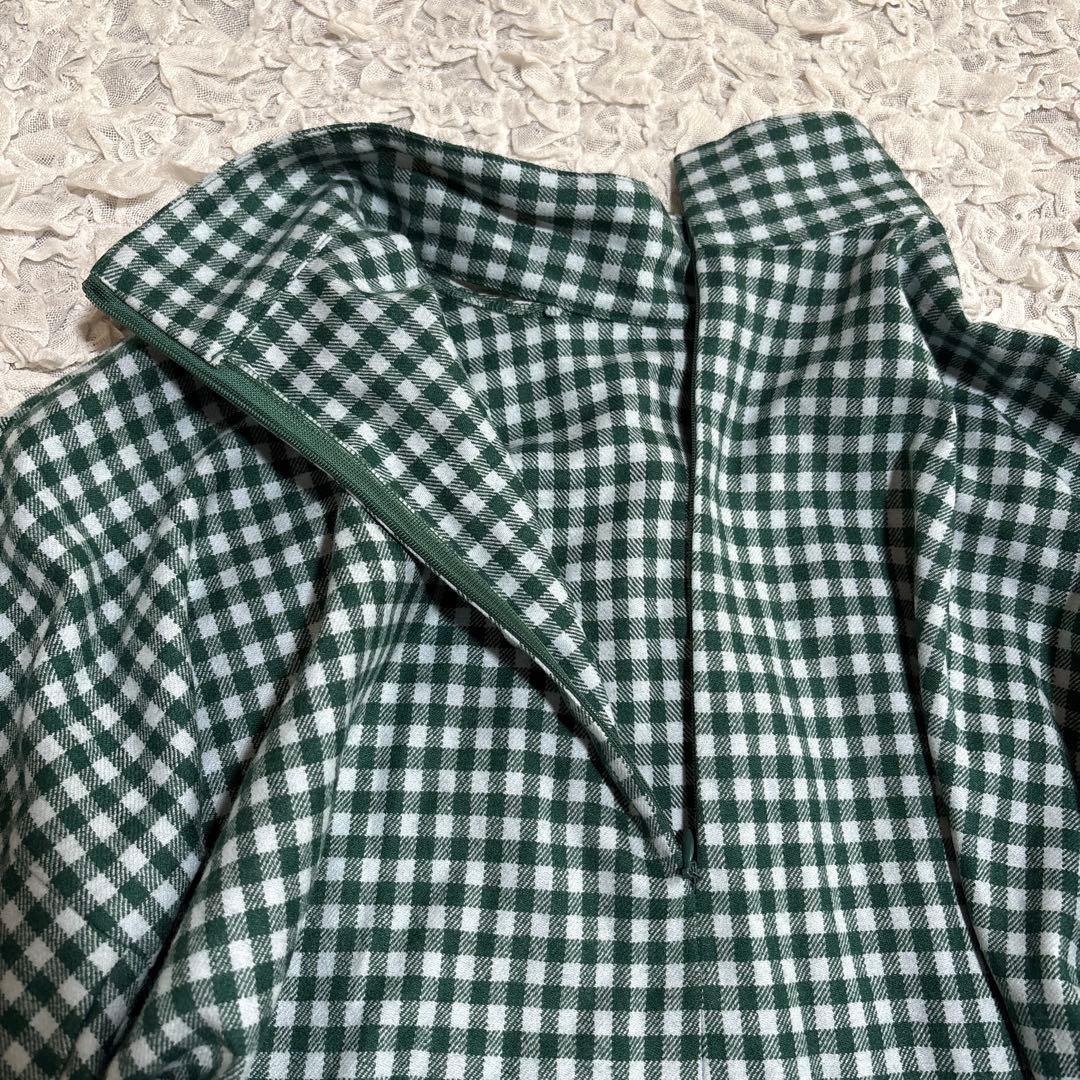 美品　SHE Tokyo カシミヤ混 ボリュームスリーブ ブラウス ボウタイ　F