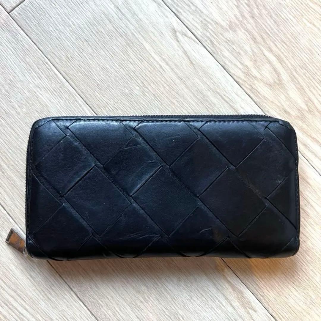 BOTTEGA VENETA ラウンドファスナー　マキシイントレチャート　BK