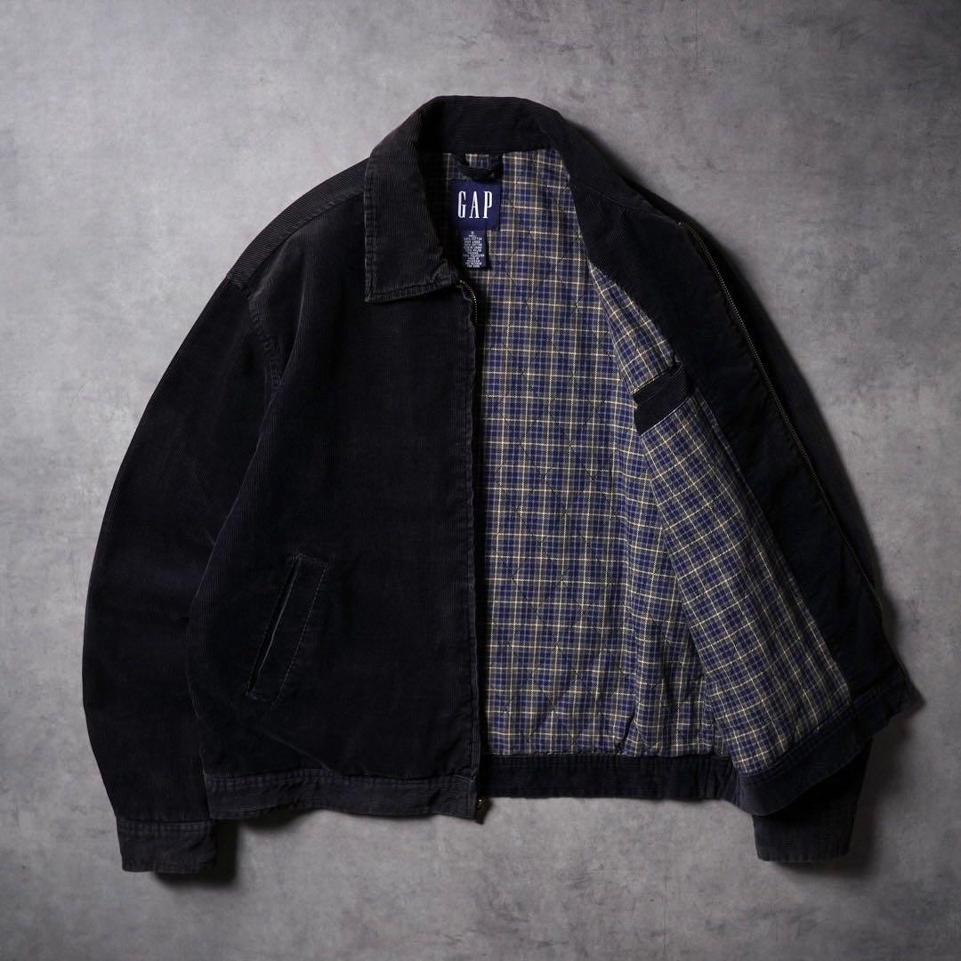 00s OLD GAPコーデュロイ ドリズラージャケット ブラック