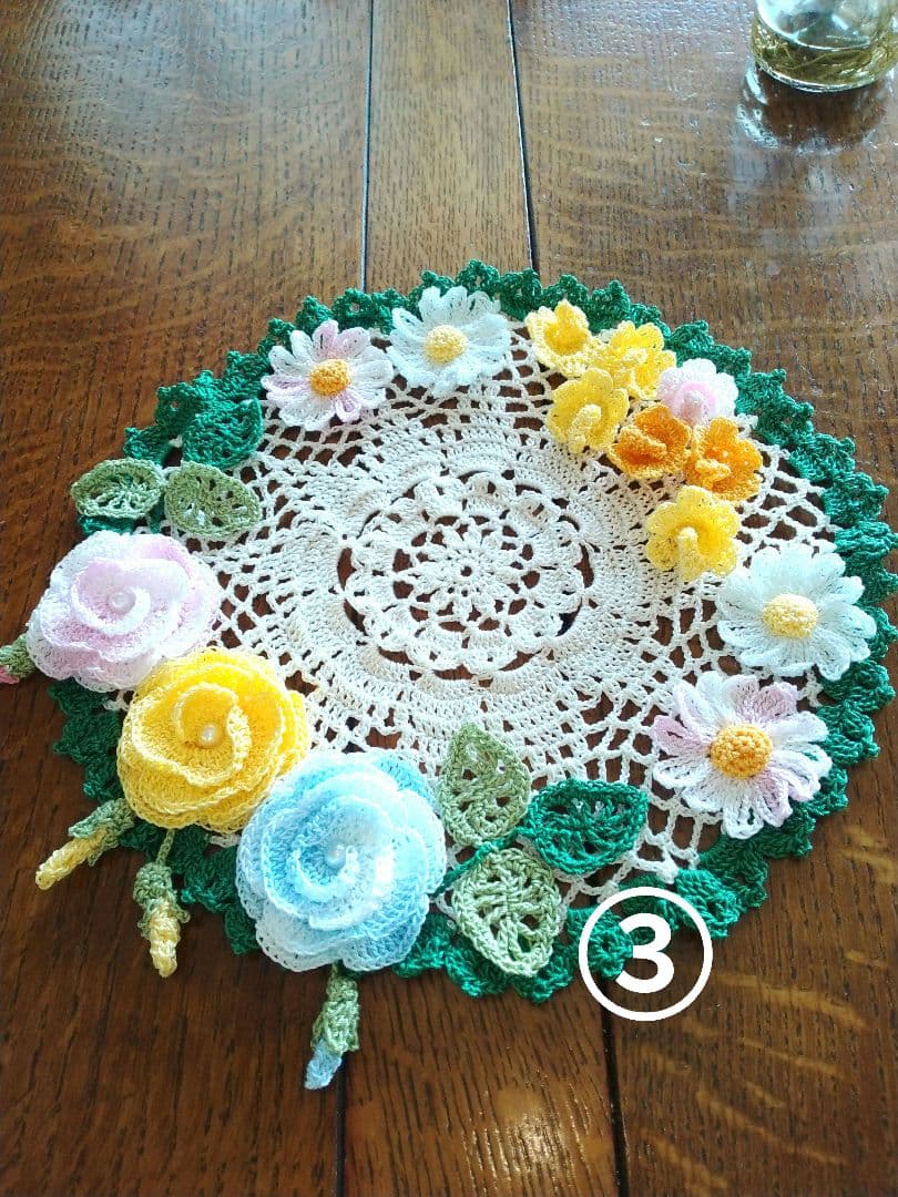 ・*☆レース編み　ドイリー　handmadeNo.366*・☆