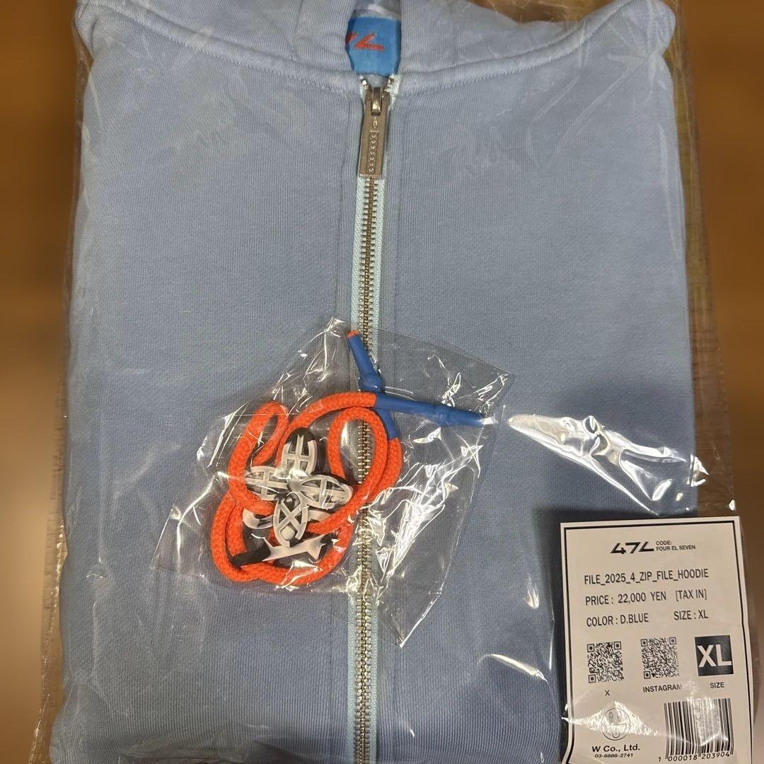 トップス CODE47LFILE_2025_4_ZIP_FILE_HOODIE_
