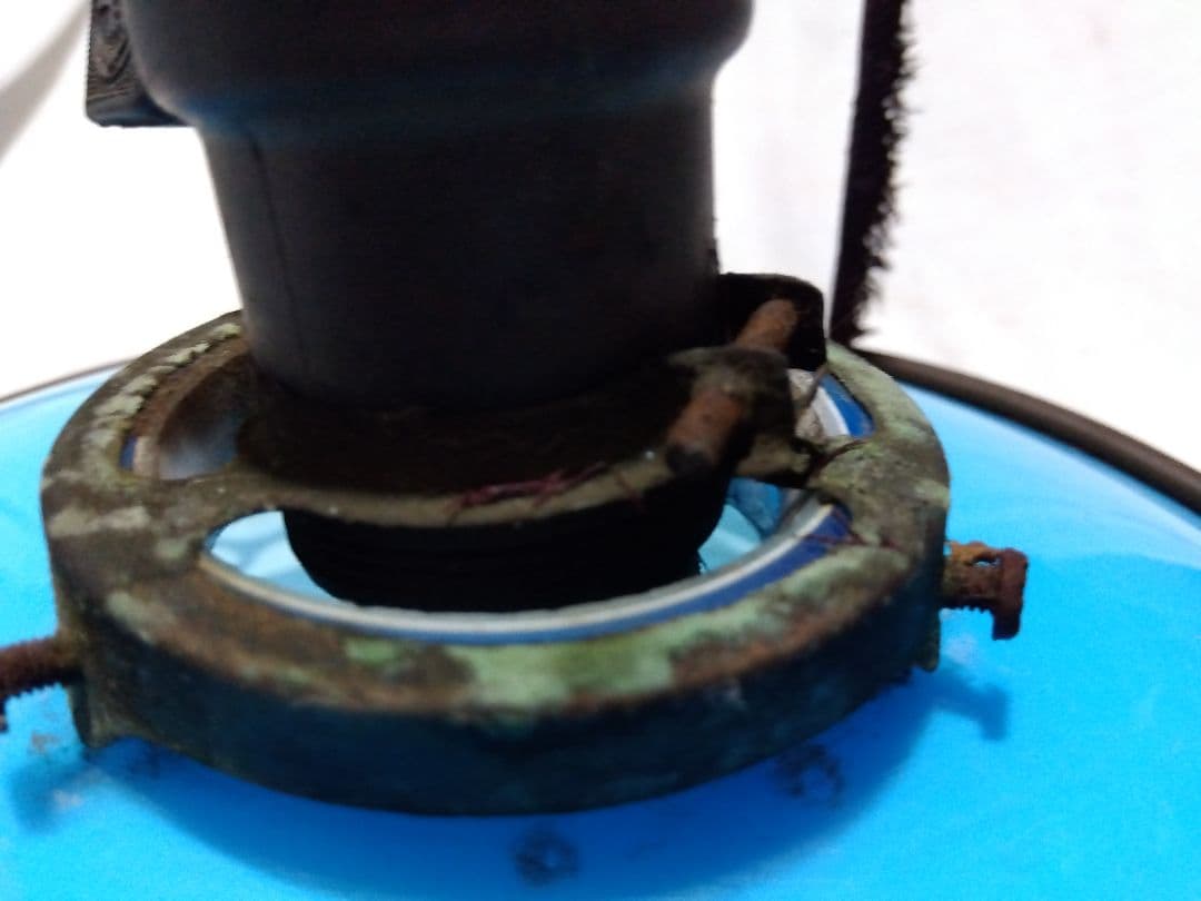 ♪古い青色ガラスの電気の笠　専用です。