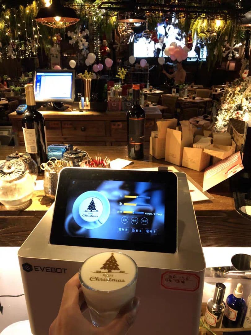 Evebot EB-FT4自動コーヒープリンターwifi付きアートドリンク用