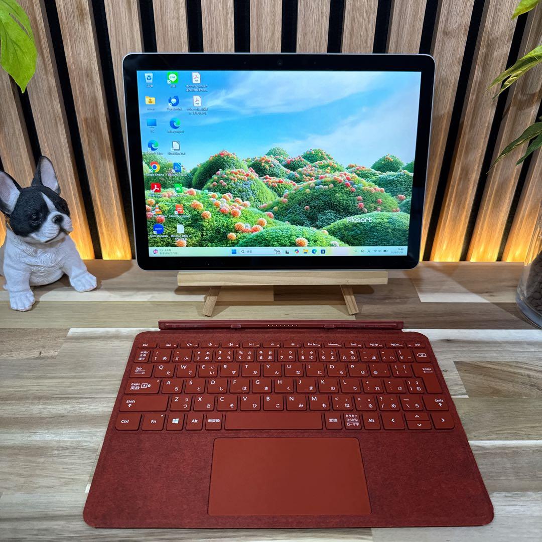 美品 2in1モデル‼️Surface Go 3☘希少レッド☘大人気ノートパソコン