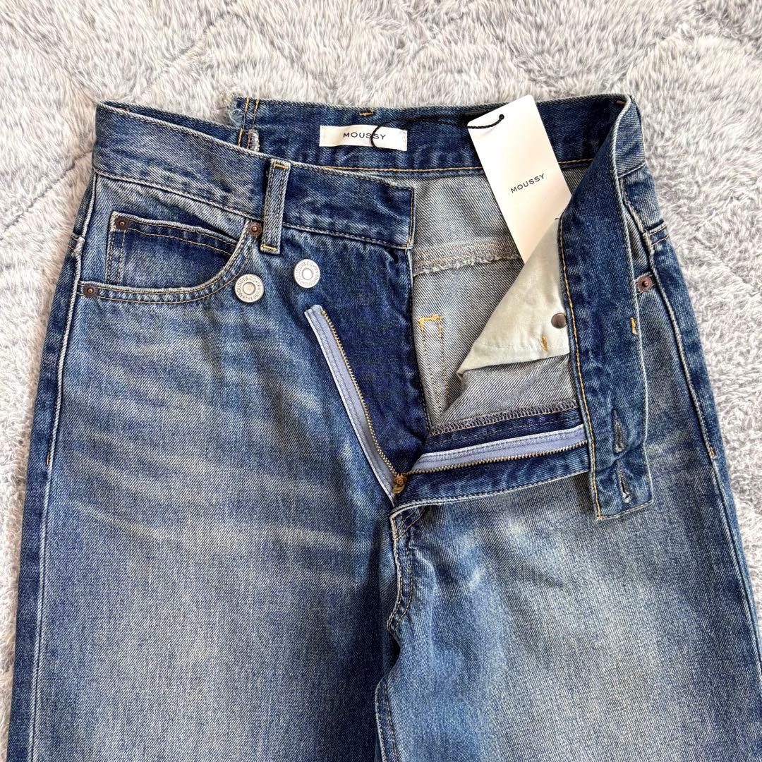 【タグ付】MOUSSY CROSS WAIST WIDE STRAIGHT 2