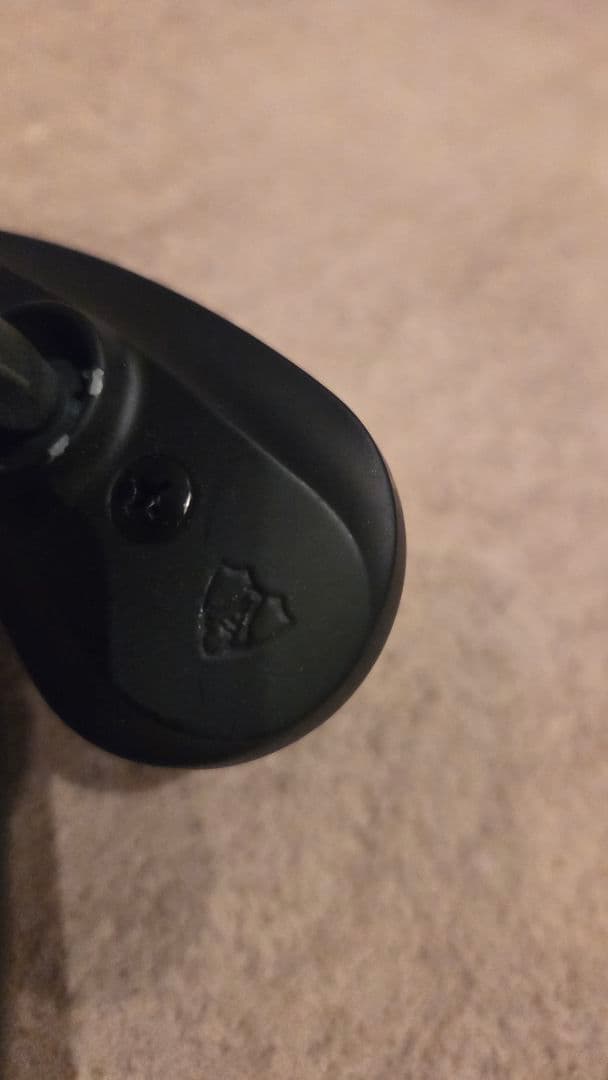 アレンネス　バイクミラー ブラック 取り付け用パーツ付き