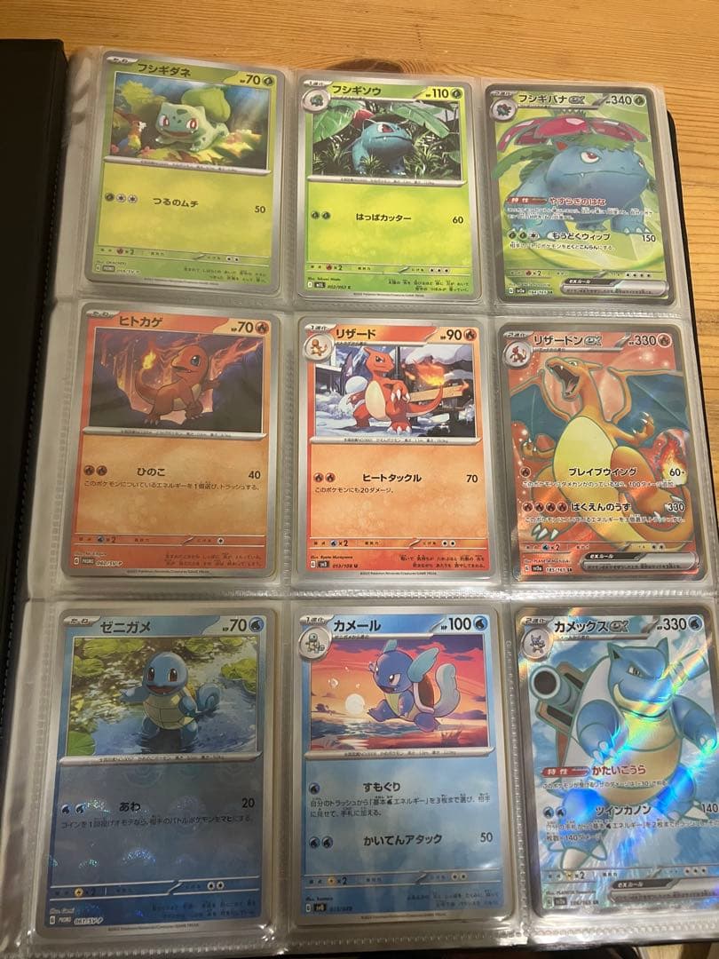 ポケカ カントー　151匹　オリジナル図鑑　まとめ売り　160枚程　ファイルごと