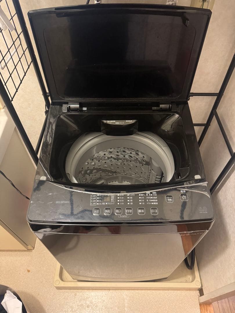 洗濯機　アイリスオーヤマ　ブラック