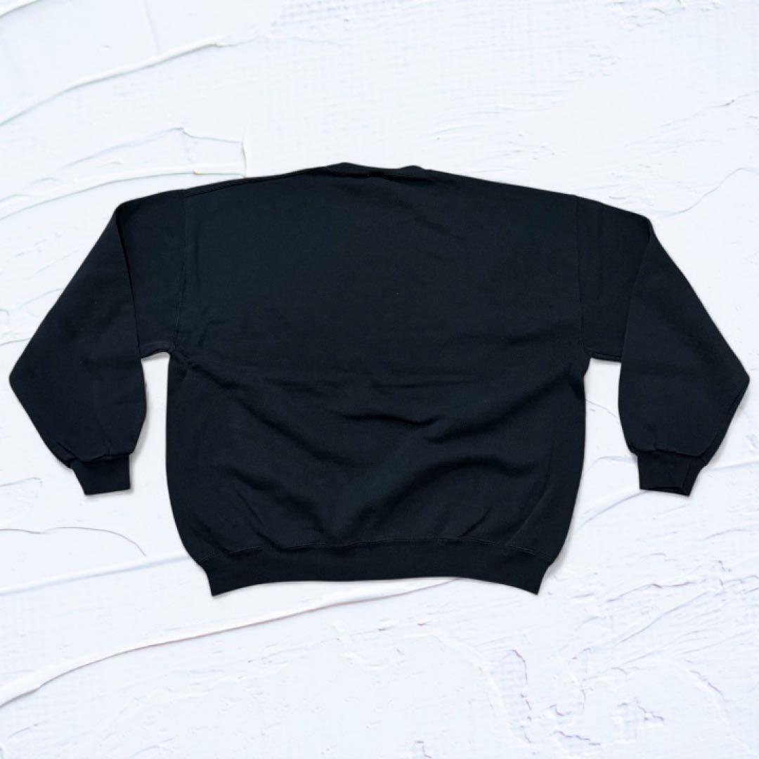 90s RUSSELL ブラック 無地スウェット メキシコ製 サイズXL