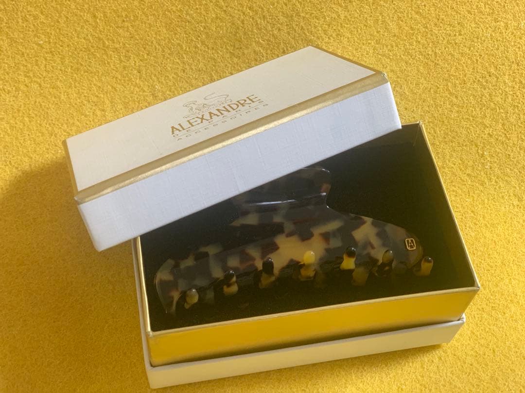 ALEXANDRE DE PARIS アレクサンドル ドゥパリ　鼈甲ヘアクリップ