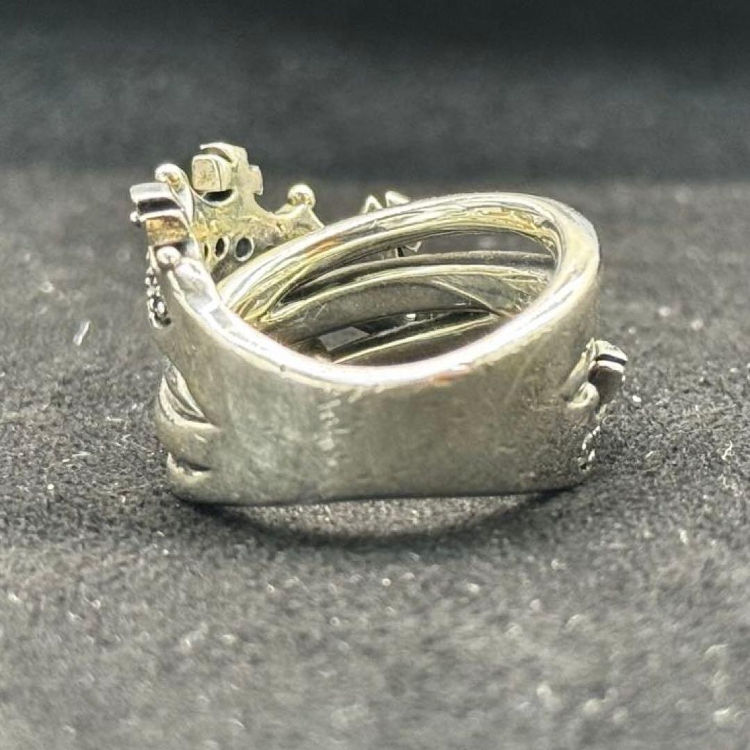 極美品✨ジャスティンデイビス ツイストクラウン ジルコニア リング 11号