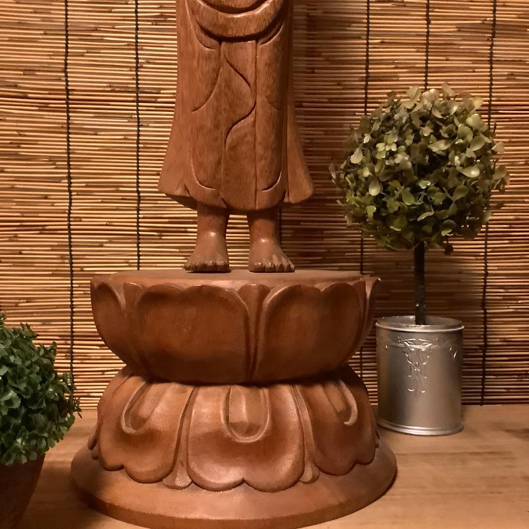 大正期「白鳳文化・夢違観音菩薩立像」法隆寺国宝写仏・平城京・天平文化・木彫・銘刻