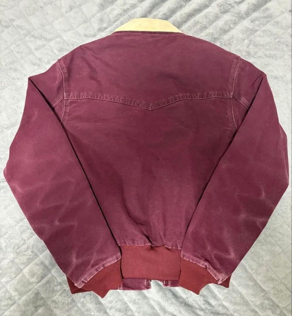 90s 希少色 カーハート サンタフェジャケット JQ2246 クリムゾン M