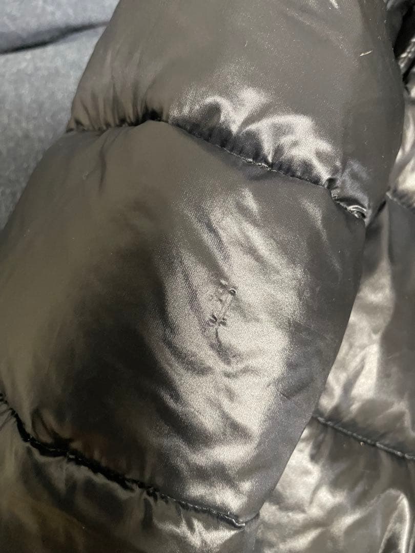 Herno ブラック エコファーダウンジャケット40