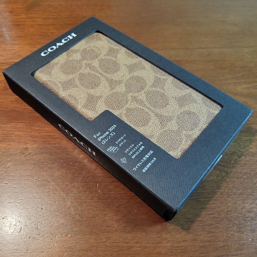 iPhone16Pro COACH（R）ブックタイプケース
