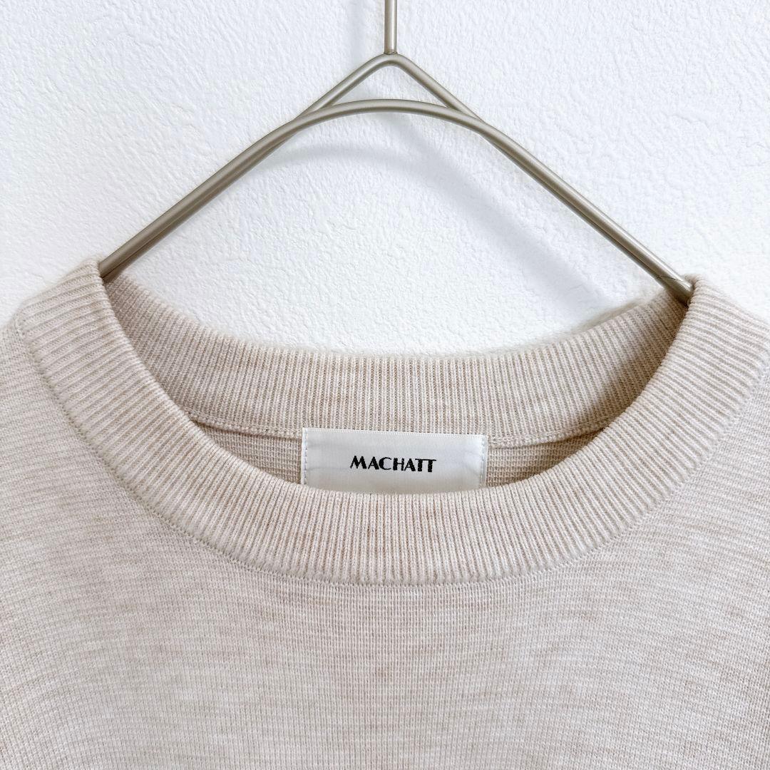 MACHATT♡マチャット キルティングドッキングニット セーター 異素材 長袖