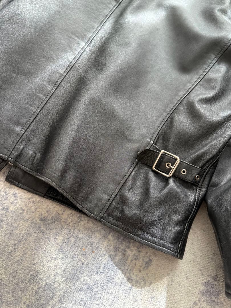 レザージャケット verapelle シングルライダースジャケット　イタリア製