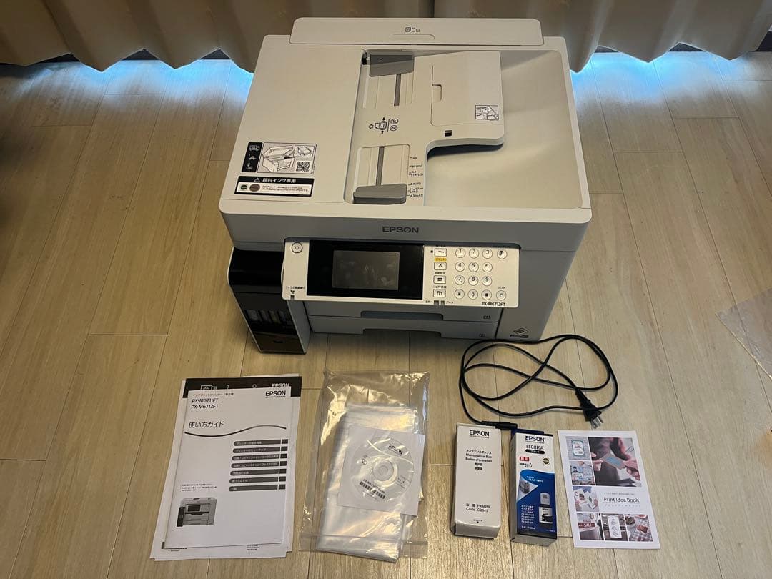 【美品】A3可　EPSON PX-M6712FT 黒インク、メンテボックス付