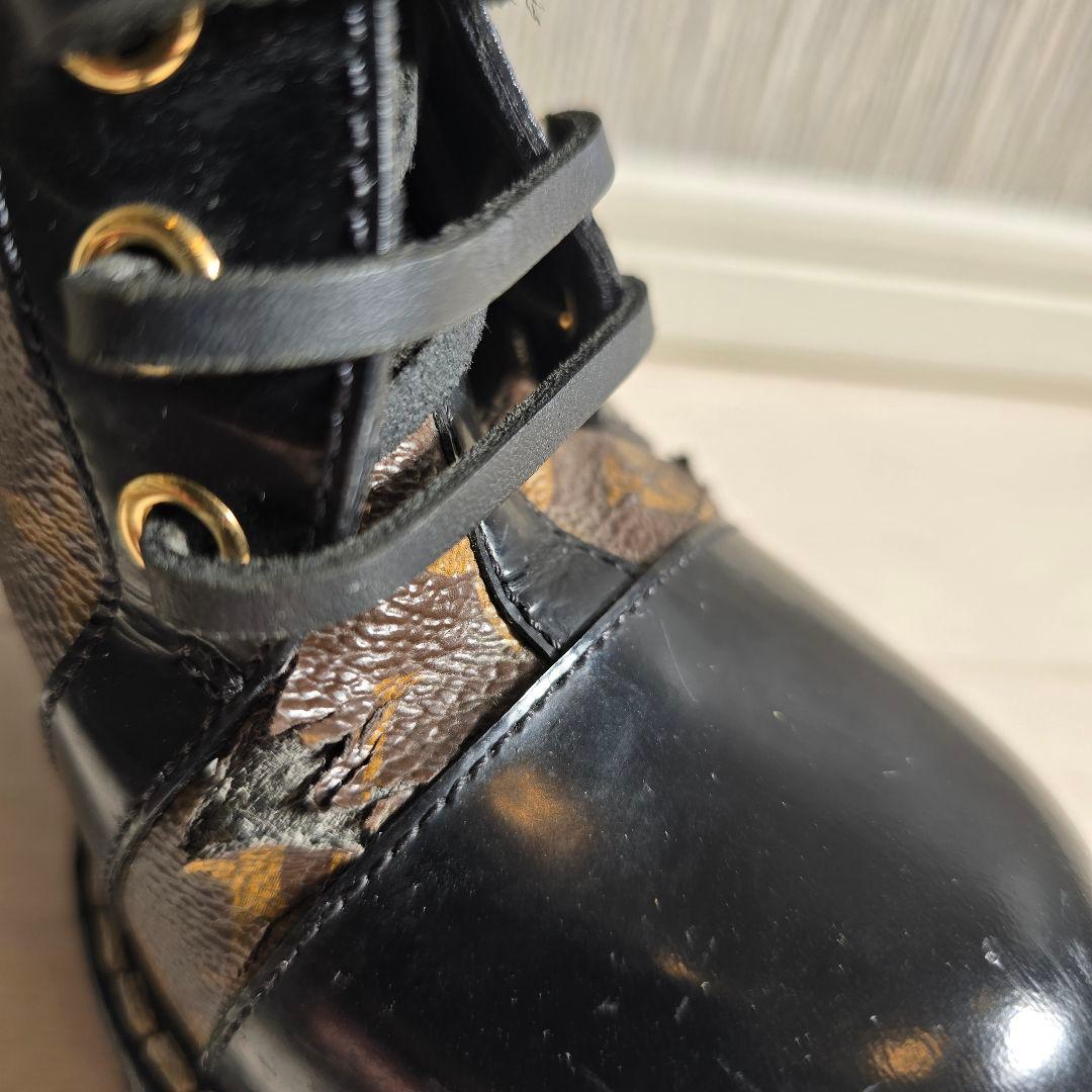 【鑑定済・正規品】ルイヴィトン モノグラム ブーツ 36.5（約23.5cm）