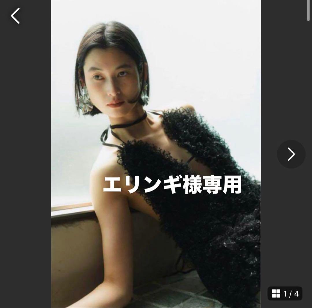 【最終値下げ】【Knuthmarf】 U neck tulle bustier