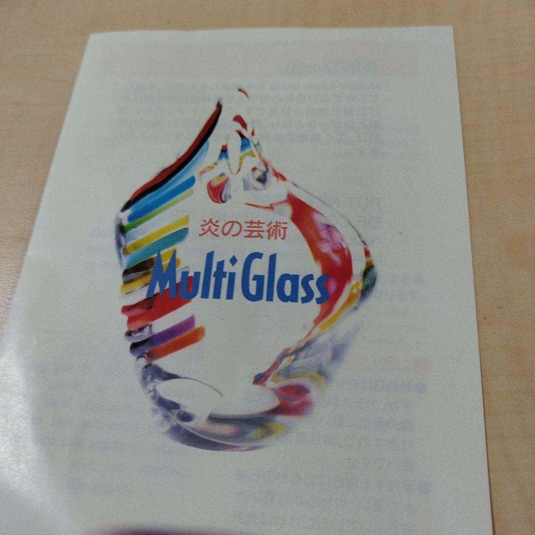 Multiglass ガラス工芸品 雛人形　原田宗春作品　炎の芸術