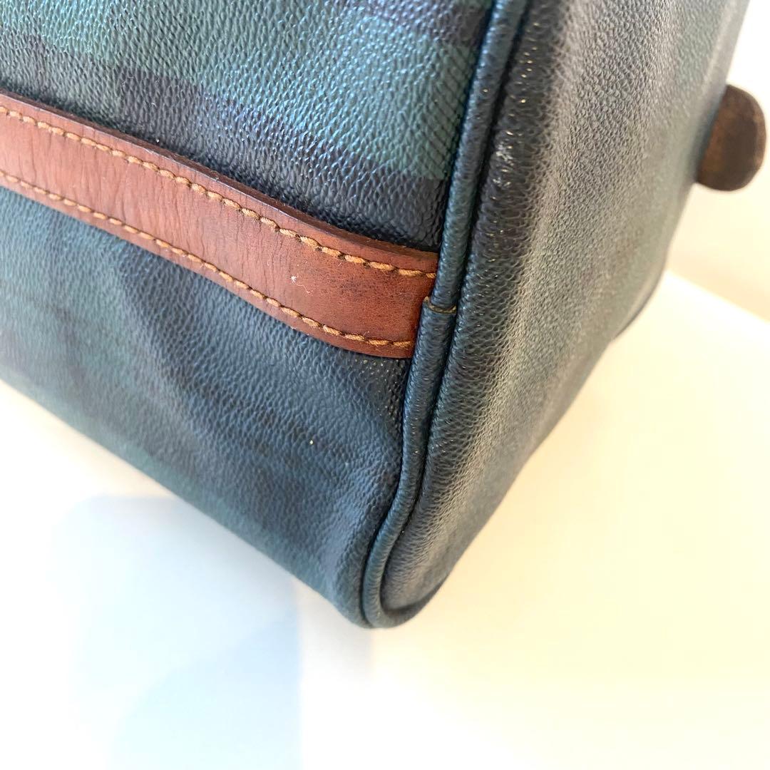 POLO RALPH LAUREN チェック柄 ボストンバッグ 定番　レザー