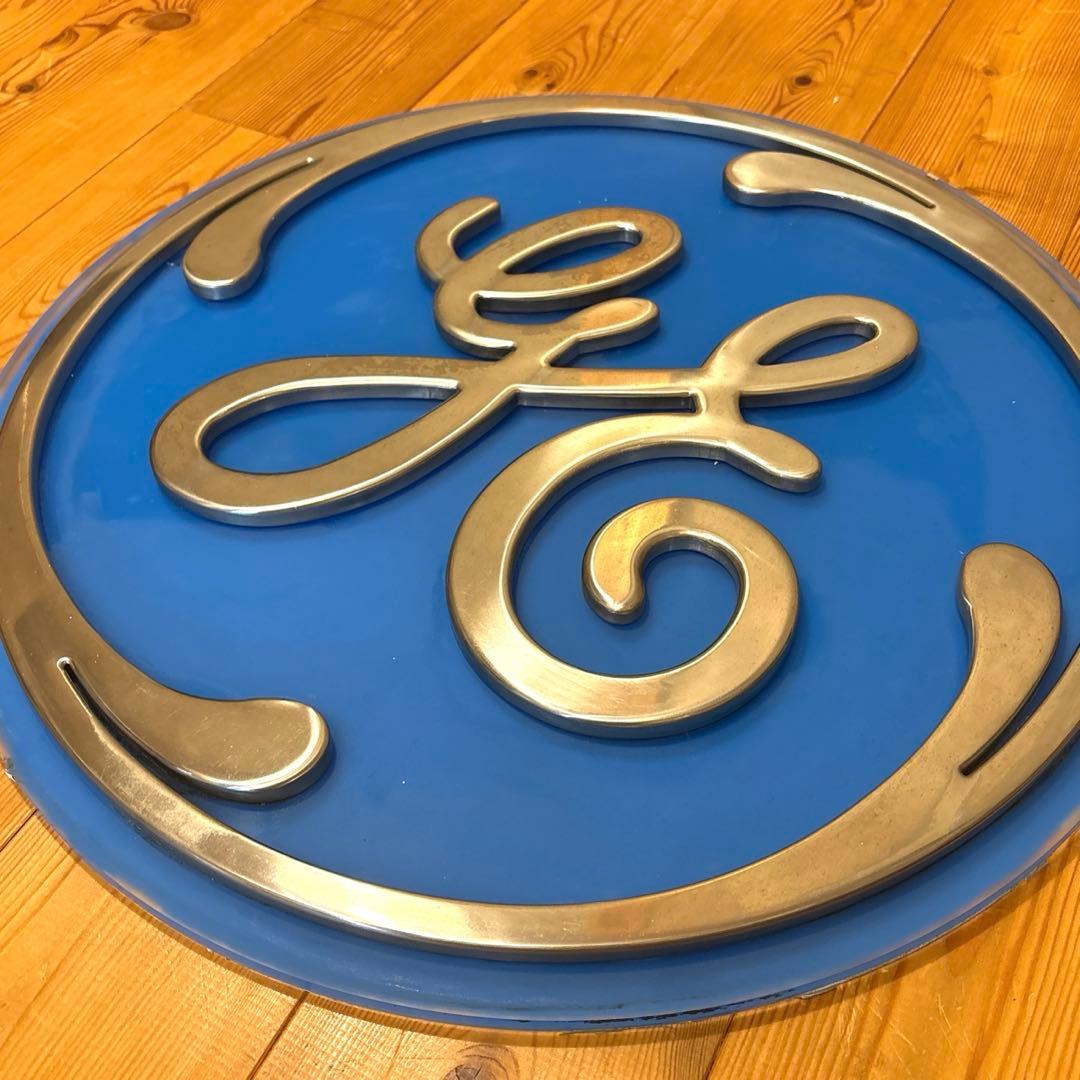 60年代　ゼネラルエレクトリック ロゴ　看板　USA サイン　ガレージ 店舗用