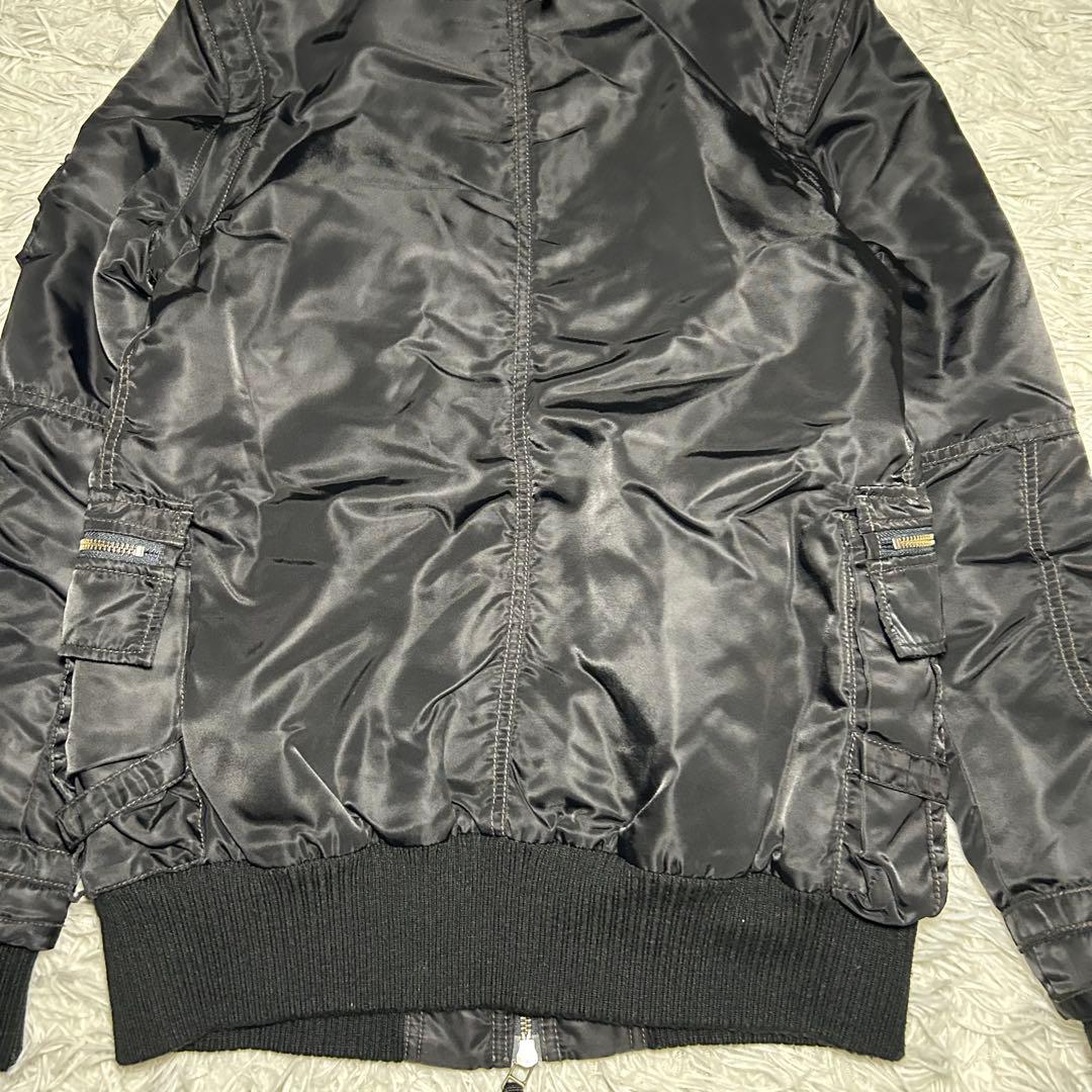 y2k AVIREX N-2B ファー付きジャケット 短丈　フライトジャケット