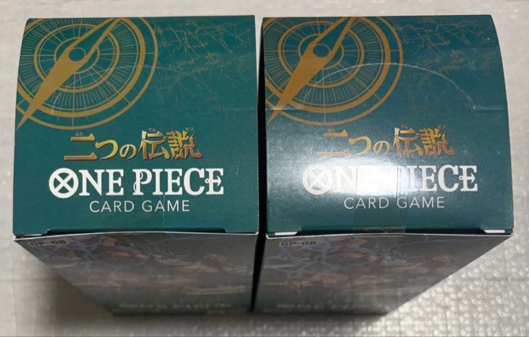 ワンピースカードゲーム　二つの伝説　未開封テープ付き 2BOX