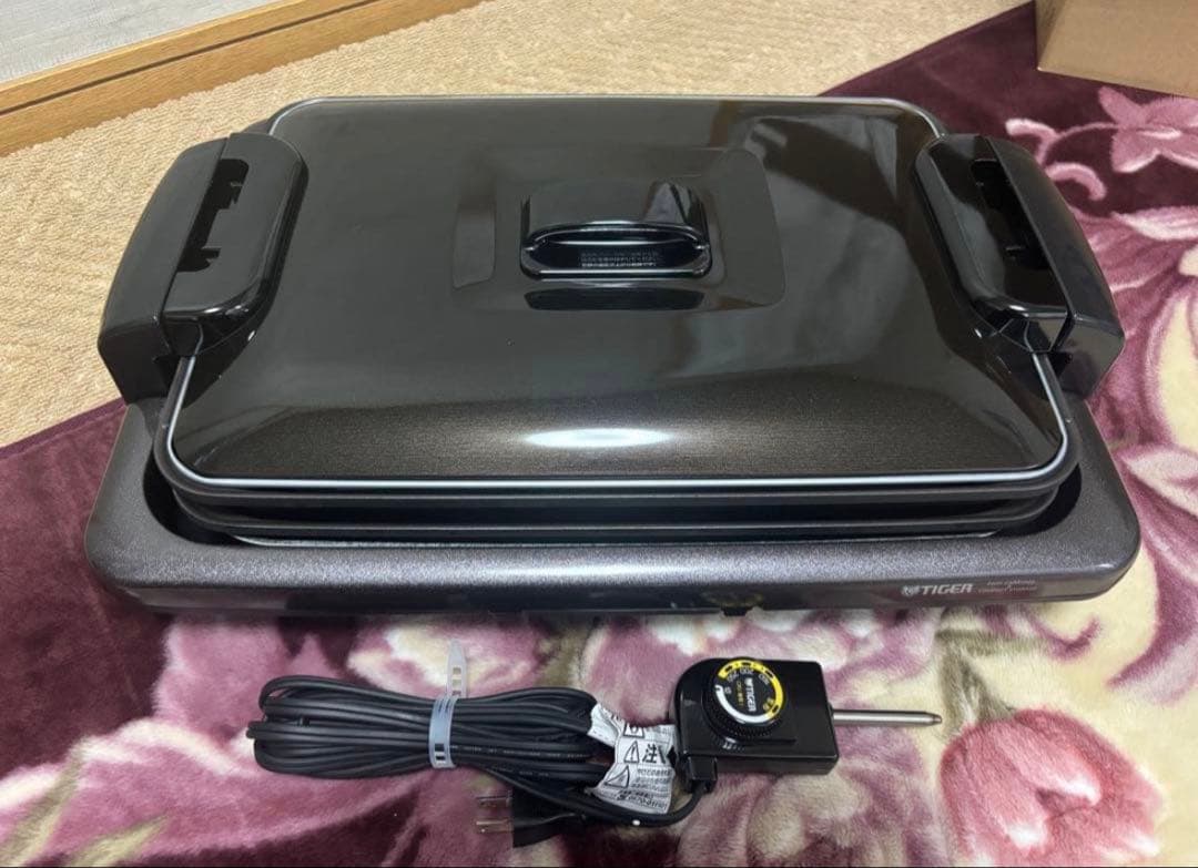 超美品 TIGER CRV-G301 ホットプレート 3種プレート付き