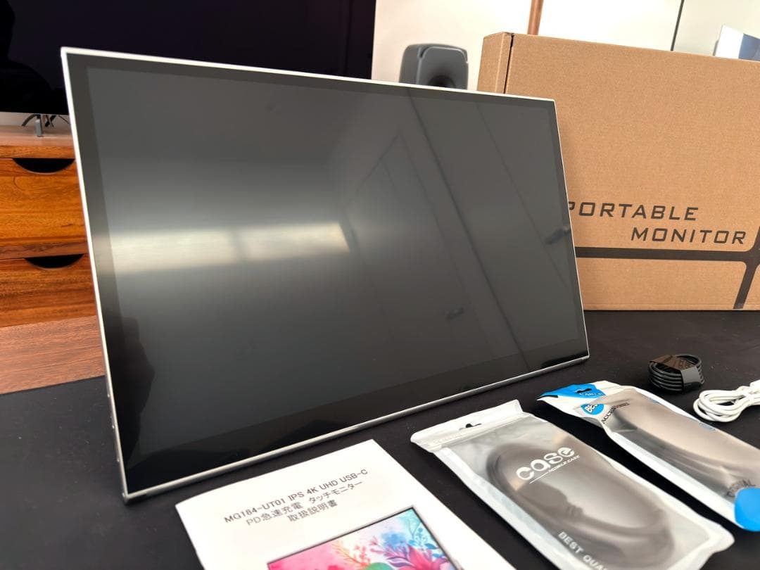 18.4インチ 4Kモバイルモニター MG184-UT01 スタイラスペン対応①