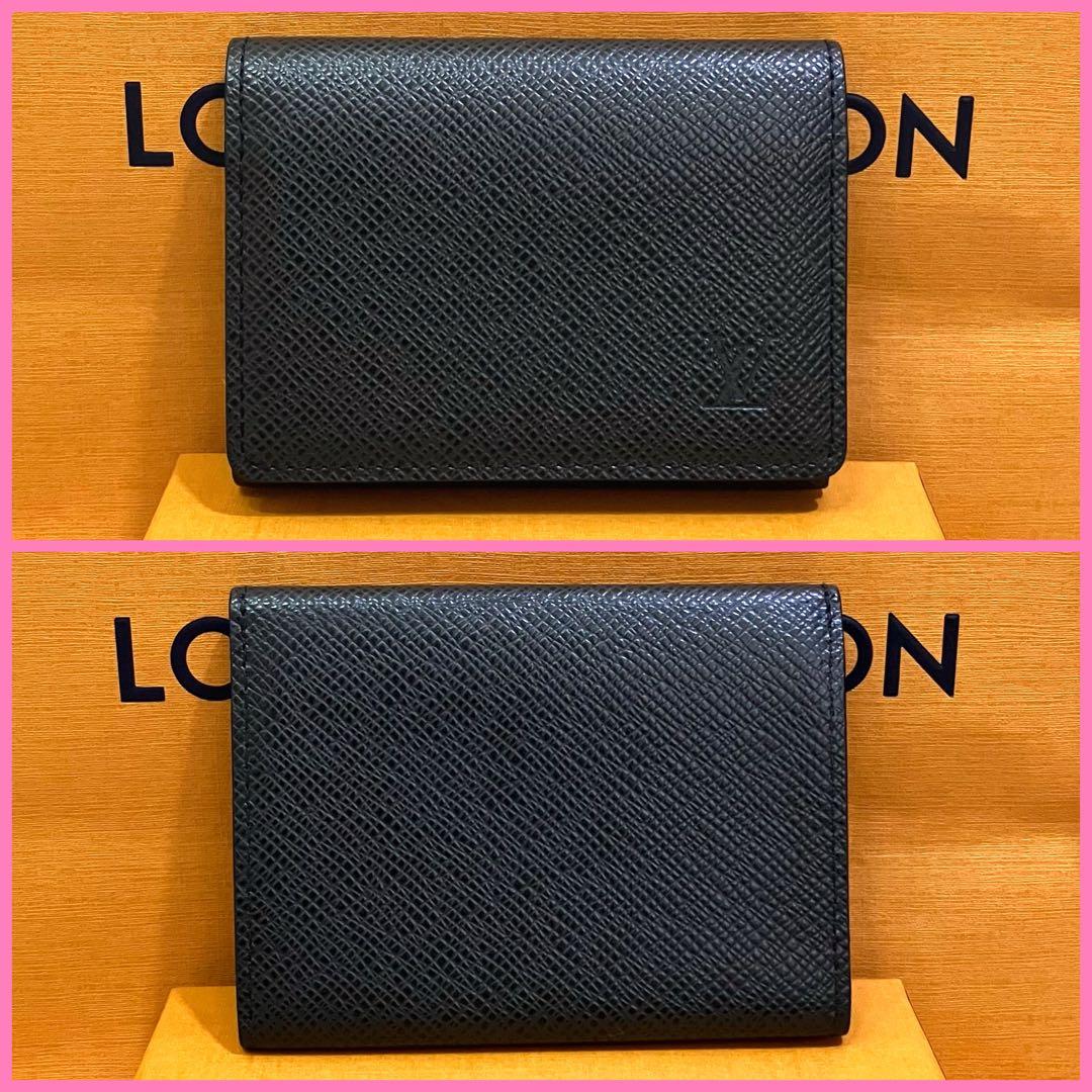 ルイヴィトン アンヴェロップ・カルト ドゥ ヴィジット タイガ カードケース 黒