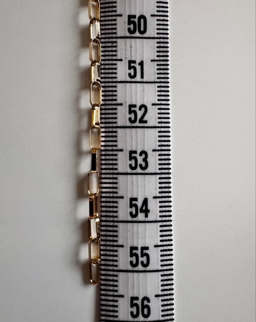 K18YGボリュームクリップチェーン5㎝Zzz品