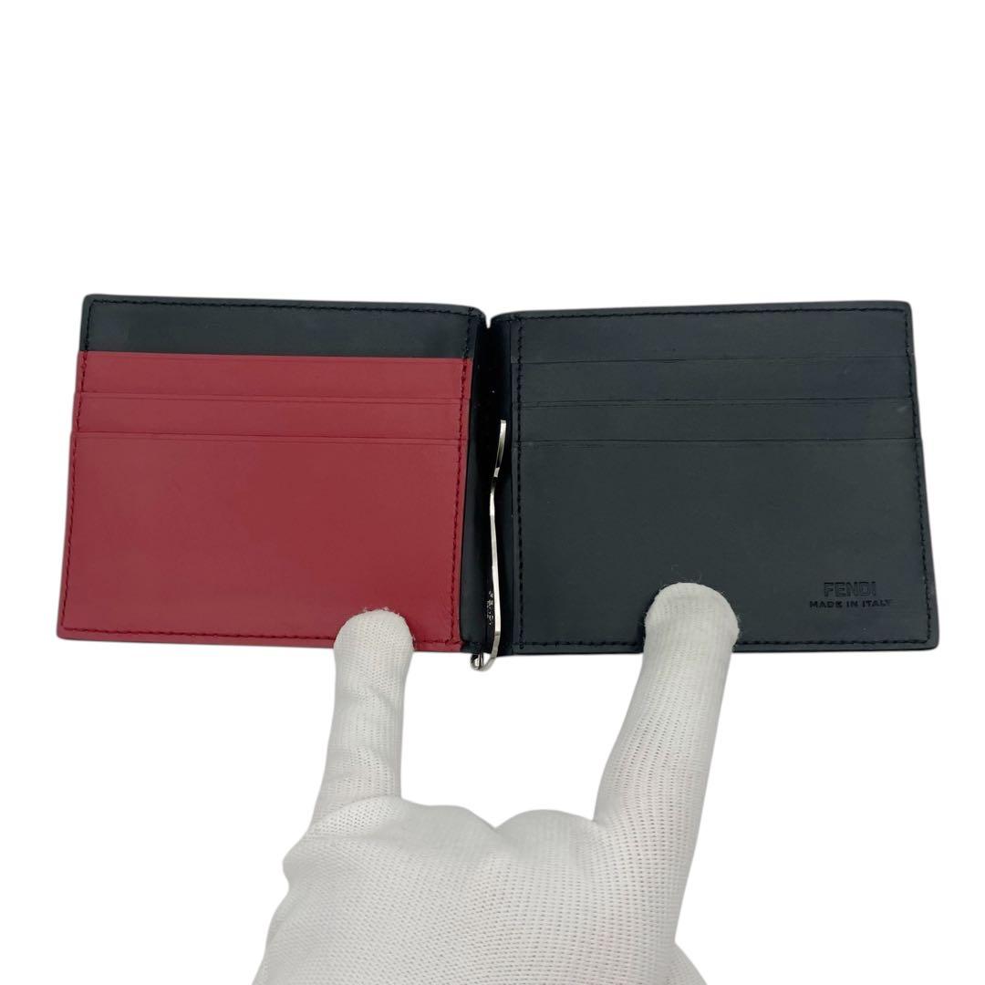 ⭐️美品⭐️ フェンディ 7M0281 ズッカ マネークリップ カードホルダー