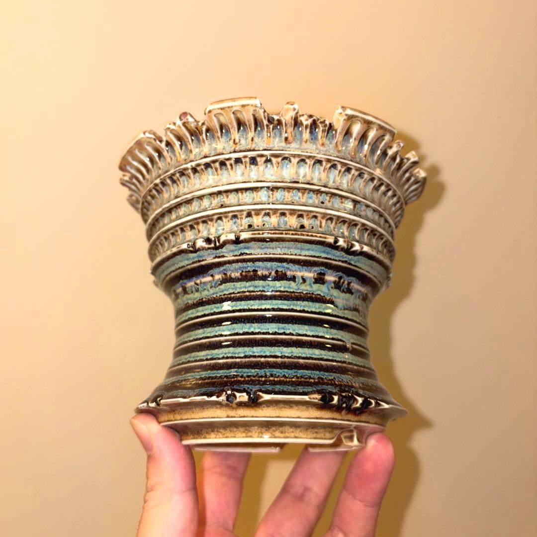 XL 植木鉢 作家鉢 アガベ グラキリス チタノタ オテロイ 笹の雪 帝冠 赤猫