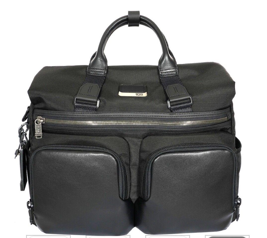 未使用タグ付き！★TUMI★ビジネスバッグ★黒★大容量★ショルダー付き★ブラック