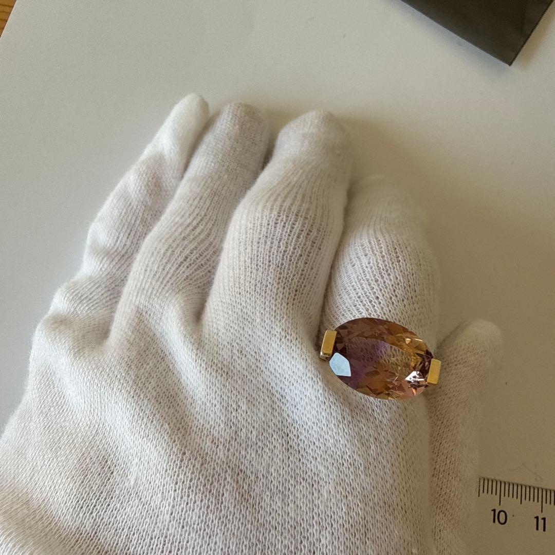 アルティーダウード [ancient]オーバルアメトリン リング　13号　925