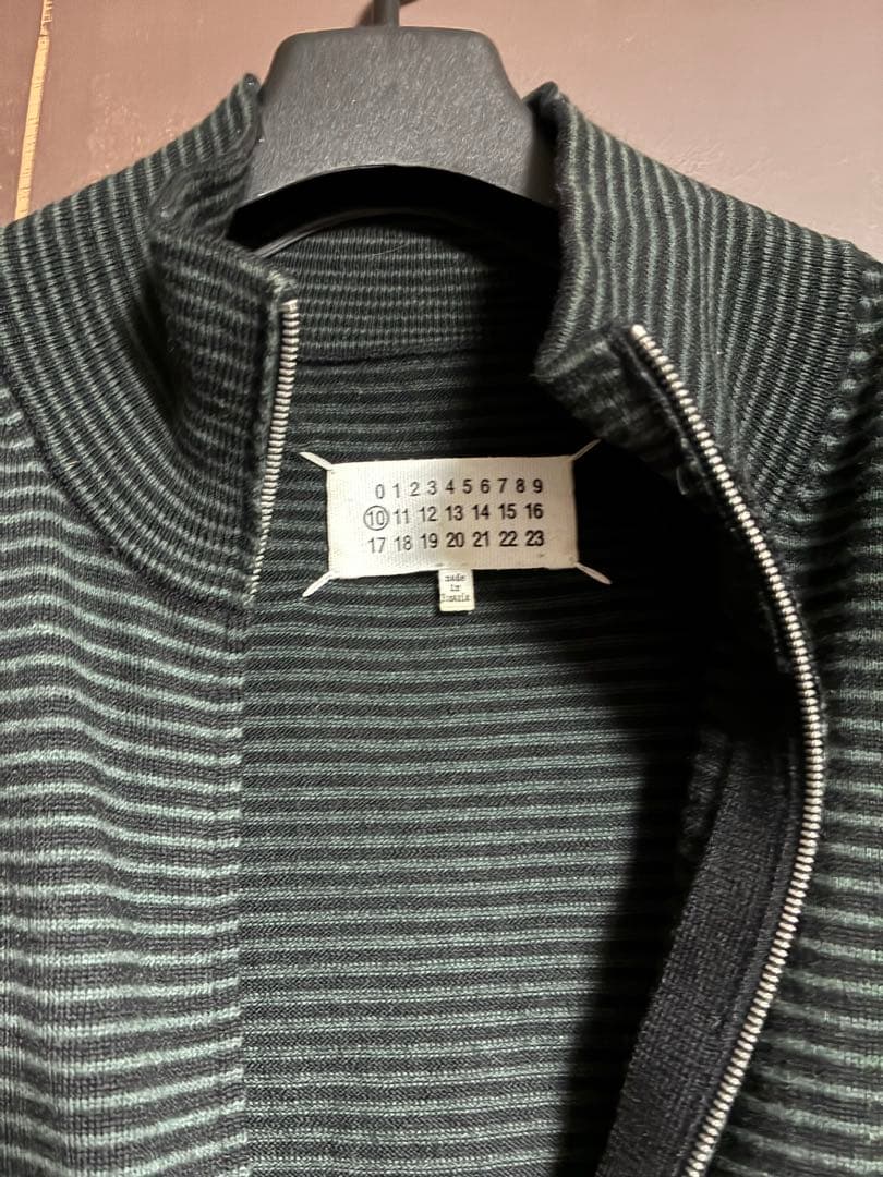 Maison Margiela エルボーパッチドライバーズニット