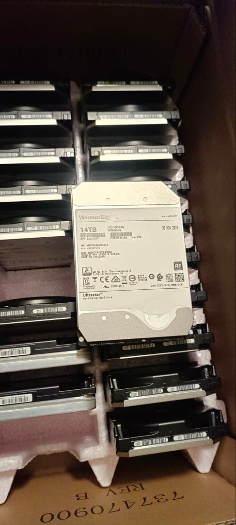 ゆっちWestern Digital 14TB HDD 3.5インチx2台