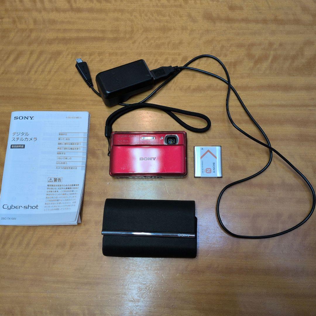 SONY Cyber-shot DSC-TX100V レッド