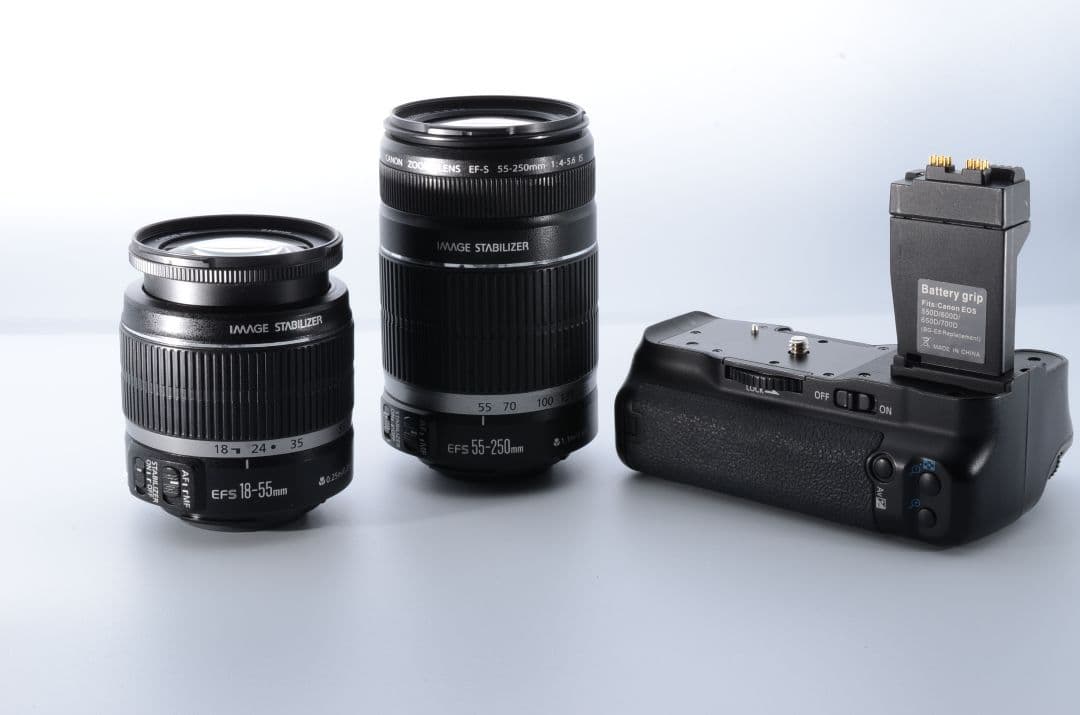 【美品・バッテリーグリップ付き】Canon Kiss X7i ダブルレンズセット