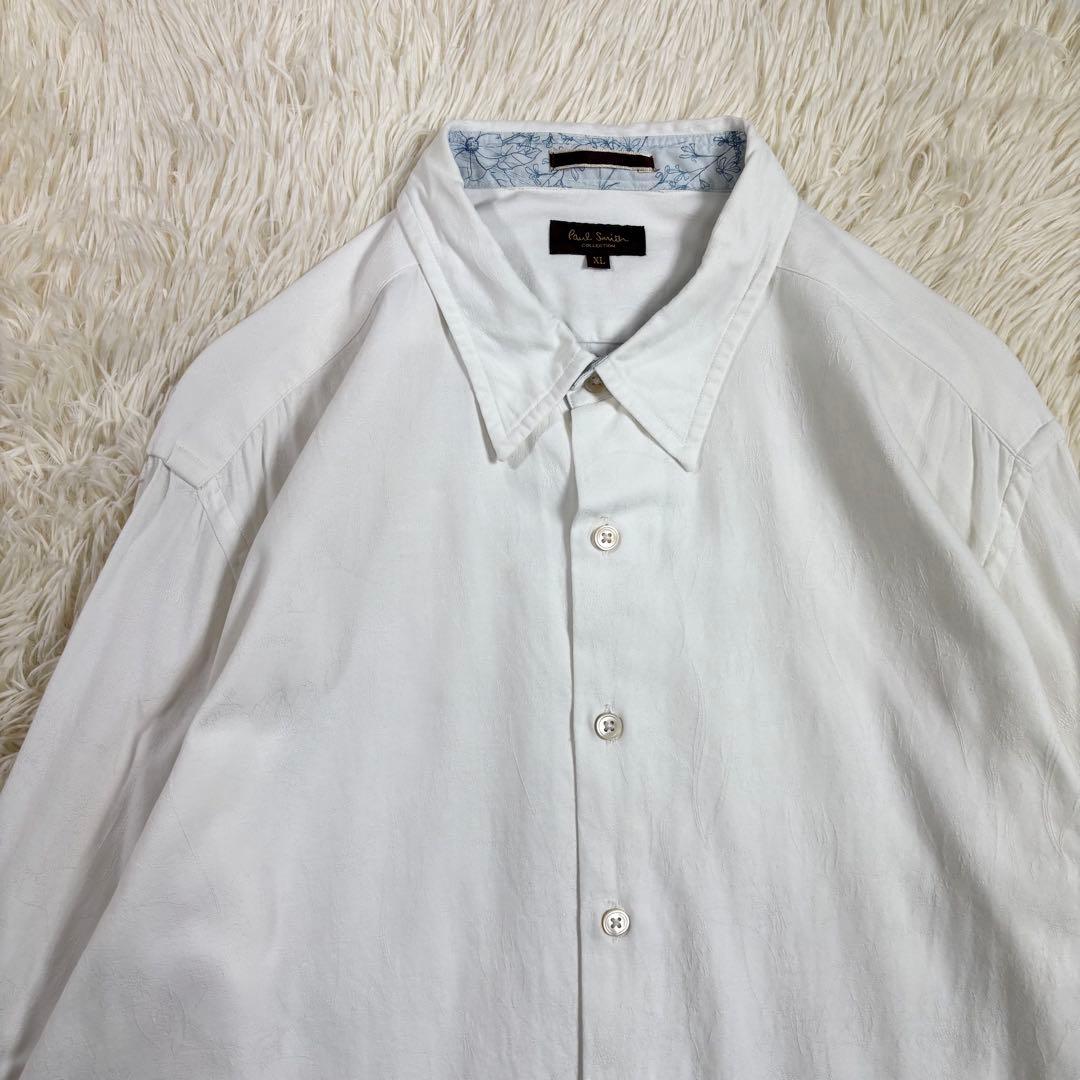 ✨高級ライン✨ ポールスミス コレクション 花柄 ジャガード織り 長袖シャツ