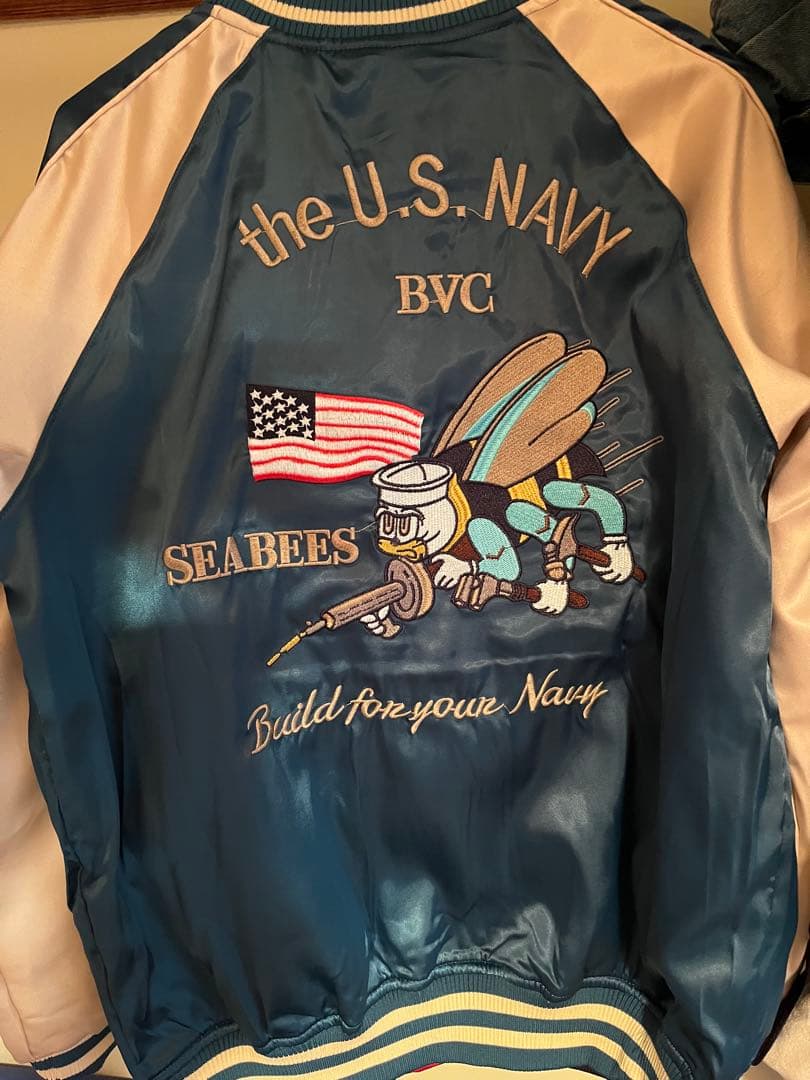 STRUGGLE スカジャン 刺繍　US NAVY